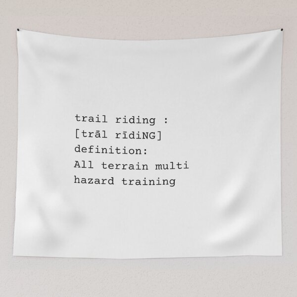 Item preview, Trail riding white designed and sold by Iojofruits.
