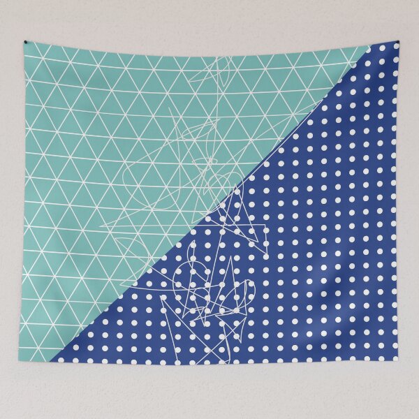Item preview, triangles - dots and scribble - one designed and sold by tangerinedusk.