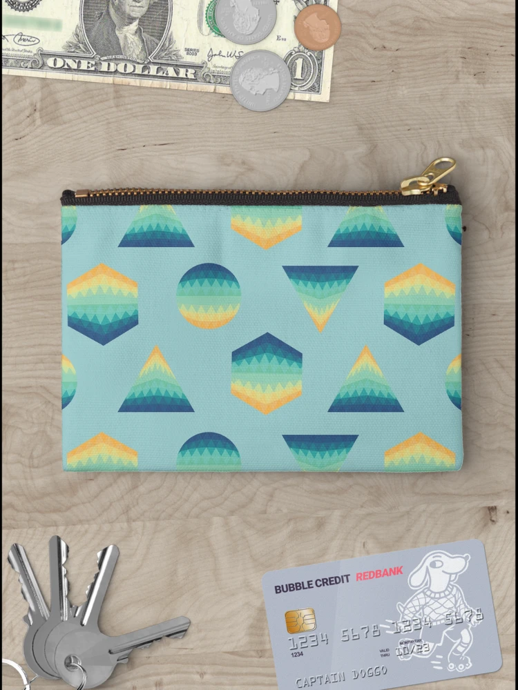 Thumbnail 3 of 4, Zipper Pouch, GeoPattern designed and sold by ReBeDesigns.