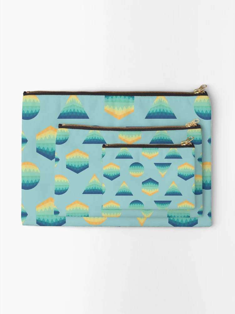 Thumbnail 2 of 4, Zipper Pouch, GeoPattern designed and sold by ReBeDesigns.