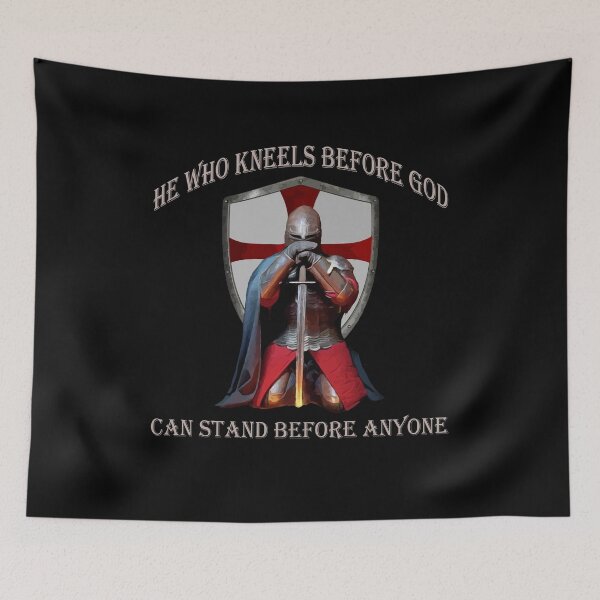 Item preview, He Who Kneels Before GOD Can Stand Before Anyone designed and sold by Dressed For  Duty.