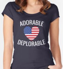 Adorable Deplorable Women's Fitted Scoop T-Shirt