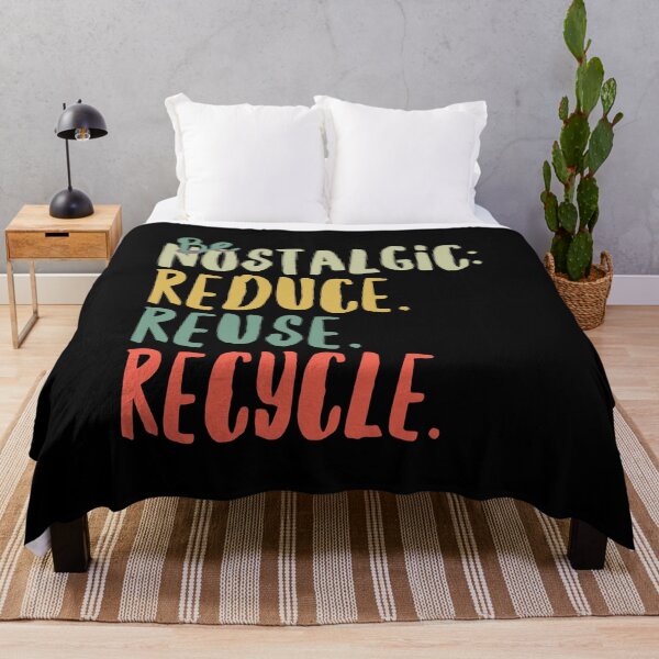 Item preview, Be Nostalgic Reduce Reuse Recycle Retro Climate Change designed and sold by Kalli-design.