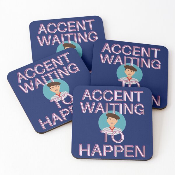 Item preview, Accent Waiting To Happen designed and sold by Bravenewnormal.