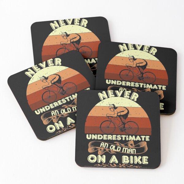 Item preview, Never Underestimate an Old Man On a Bike designed and sold by Hapoel.
