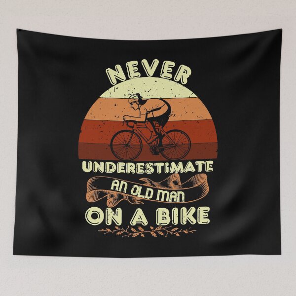 Item preview, Never Underestimate an Old Man On a Bike designed and sold by Hapoel.
