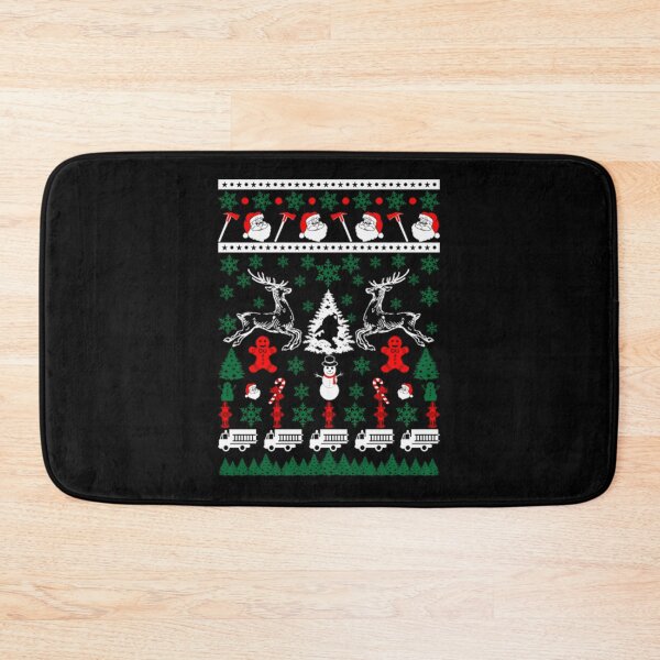 Item preview, Merry Firefighter Fireman Ugly Christmas Sweater Funny Tshirt| Perfect Gift For you and friends designed and sold by luconats.