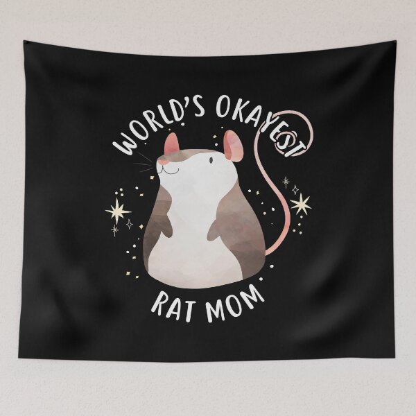 Item preview, World's Okayest Rat Mom designed and sold by Clara Hollins.