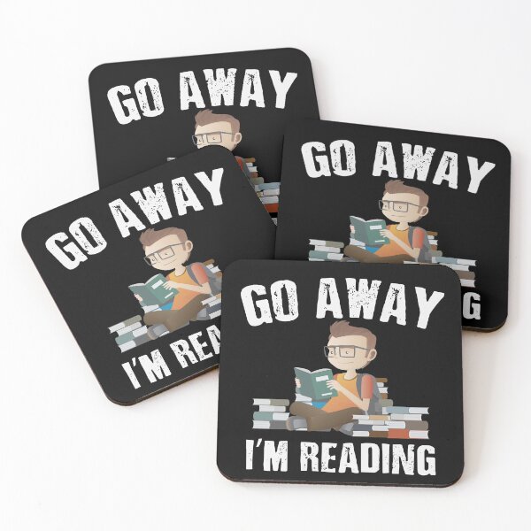 Item preview, Go Away, I'm Reading!!! designed and sold by NineSevenFour.
