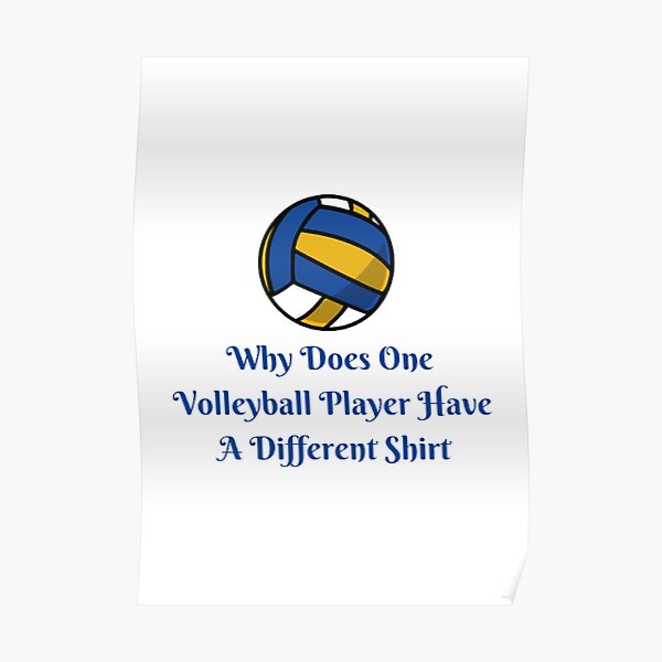 "Why Does One Volleyball Player Have A Different" Poster by Artistive