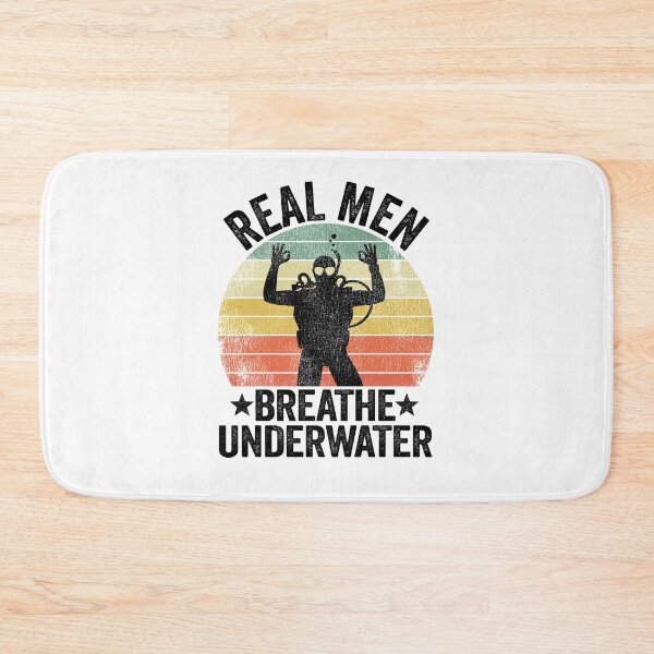 Item preview, Real Men Breathe Underwater Scuba Diving Dad Gift designed and sold by Stronzi.