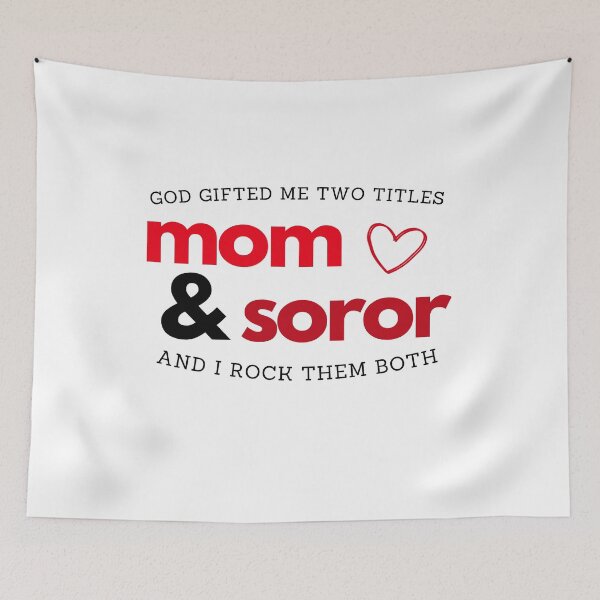 Item preview, God Gifted Me Two Titles Mom & Soror Sorority Paraphernalia designed and sold by GLifestyle.