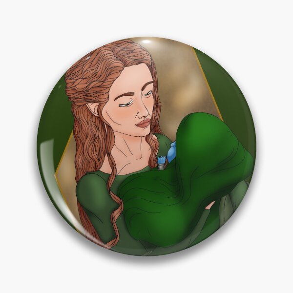 Item preview, Queen Frigga and Son (Green Background) designed and sold by Made By Raine.