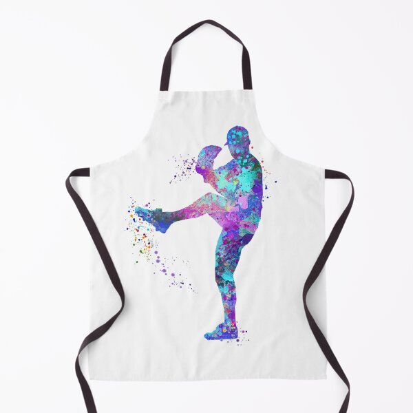 Item preview, Baseball Pitcher Boy Watercolor Softball Gift designed and sold by LotusGifts.