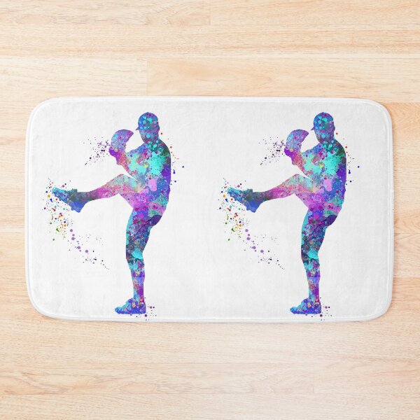 Item preview, Baseball Pitcher Boy Watercolor Softball Gift designed and sold by LotusGifts.