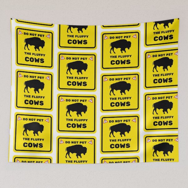 Item preview, Do Not Pet The Fluffy Cows (Bison) Fun designed and sold by C-Evolve.