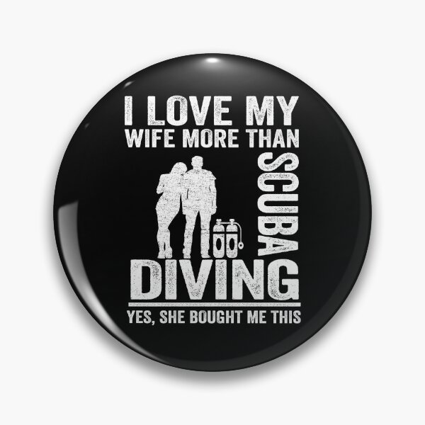 Item preview,  Funny Scuba Diving Dad I Love My Wife Divers Men designed and sold by Stronzi.