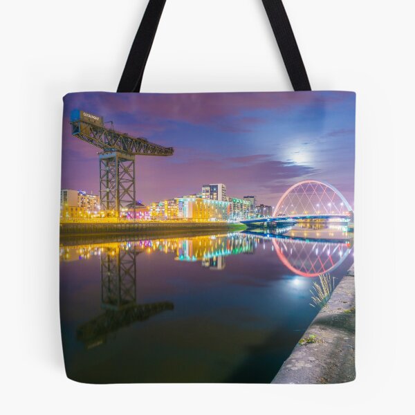 Item preview, Glasgow River Clyde Night Scene designed and sold by sanfranglasgow.