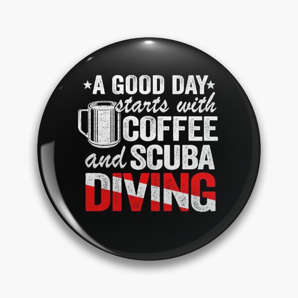 Item preview, Scuba Diving & Coffee Quotes Funny Diver Down Flag designed and sold by Stronzi.