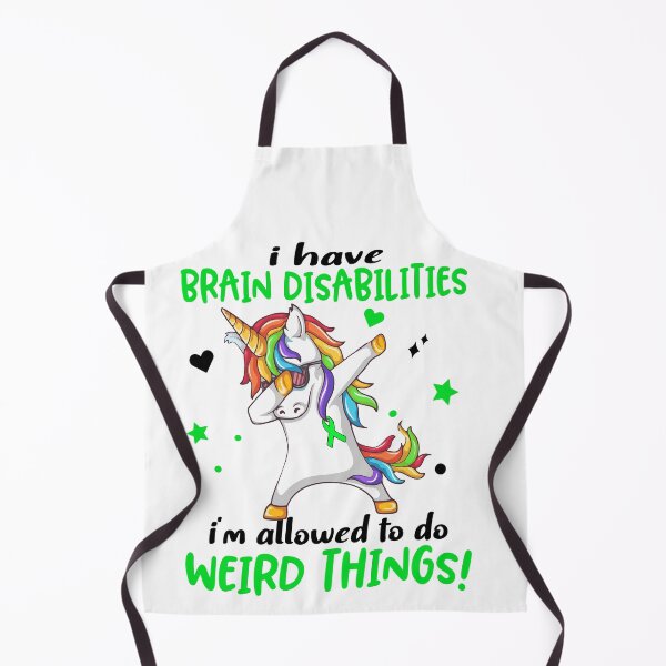 Item preview, Brain Disabilities Warrior I'm Allowed To Do Weird Things designed and sold by Brad-FI.