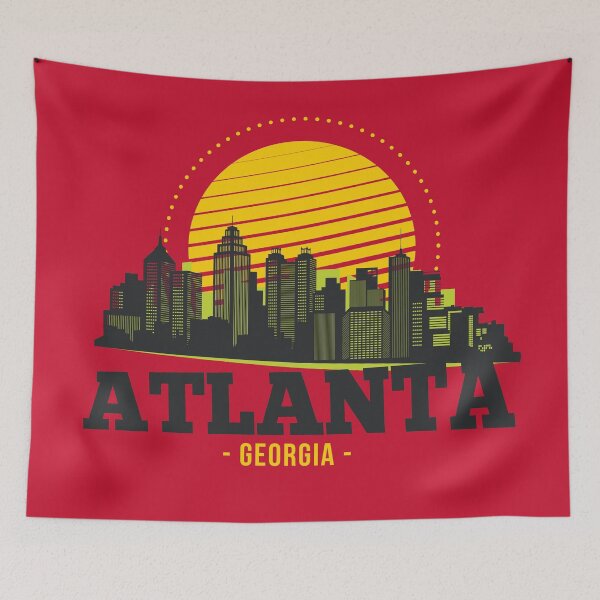 Item preview, Retro Atlanta, Georgia Skyline designed and sold by SLAG-Creative.