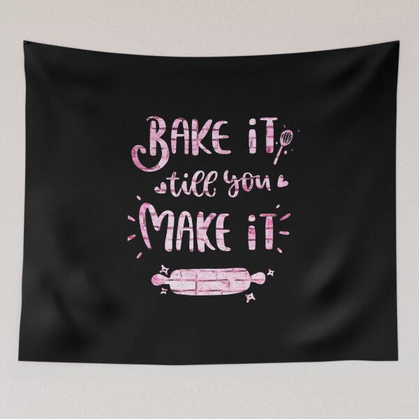 Item preview, Funny Baking Quote in pink designed and sold by Kalli-design.