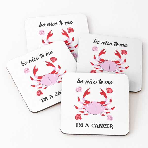 Item preview, Be Nice To Me I'm A Cancer Cute Crab designed and sold by Natasha Rolfe.