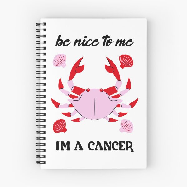 Item preview, Be Nice To Me I'm A Cancer Cute Crab designed and sold by Natasha Rolfe.