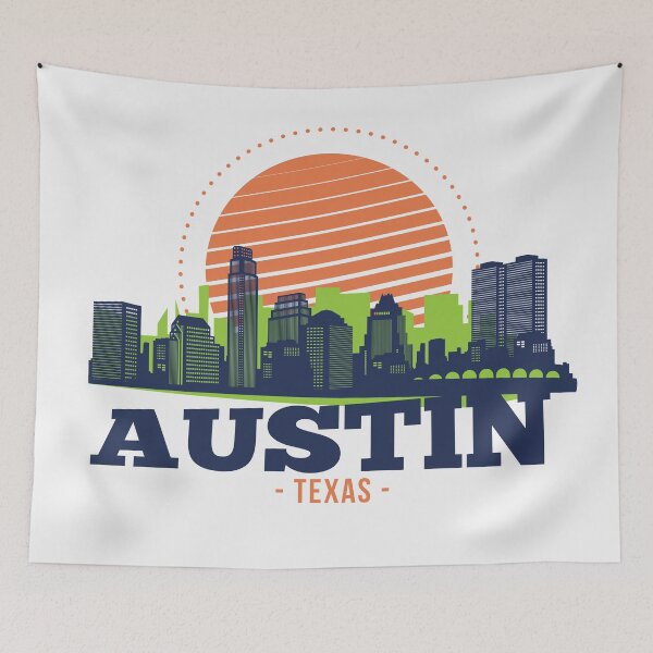 Item preview, Retro Austin, Texas Skyline designed and sold by SLAG-Creative.