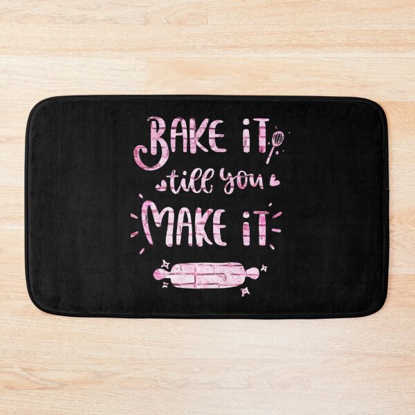 Item preview, Funny Baking Quote in pink designed and sold by Kalli-design.