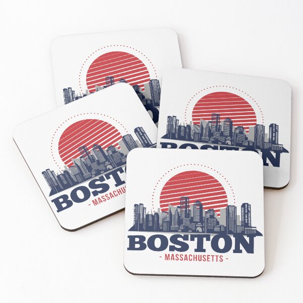 Item preview, Retro Boston, Massachusetts Skyline designed and sold by SLAG-Creative.