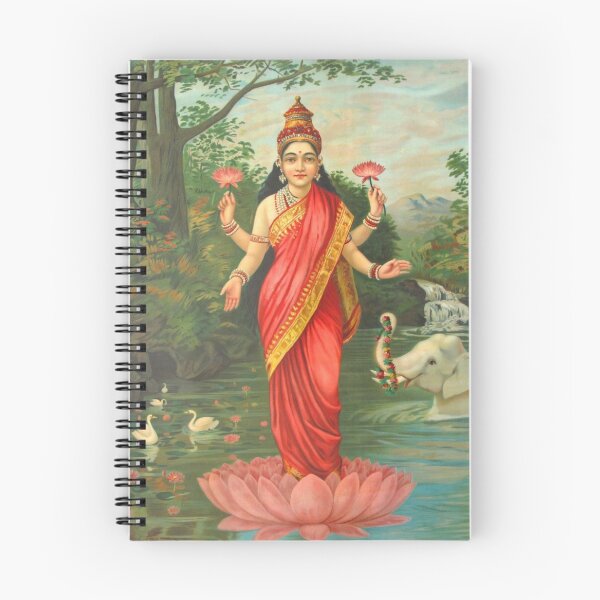 Item preview, Goddess Lakshmi - Raja Ravi Varma designed and sold by JDesigningMO.