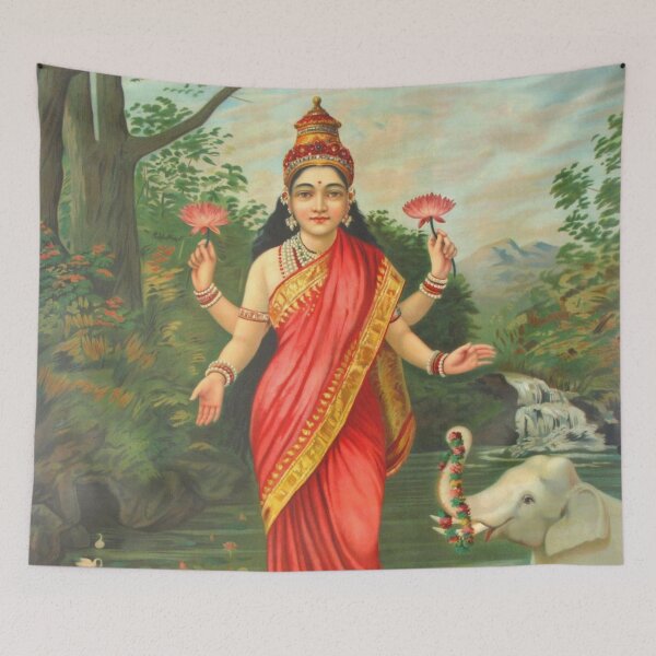 Item preview, Goddess Lakshmi - Raja Ravi Varma designed and sold by JDesigningMO.
