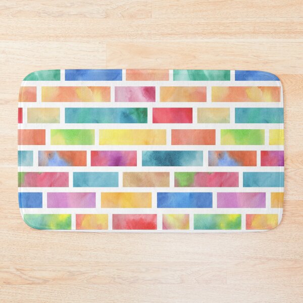 Item preview, Colorful Bricks Pattern design for apparel and beddings designed and sold by Sunnyhova.