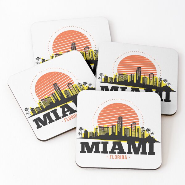 Item preview, Retro Miami, Florida Skyline designed and sold by SLAG-Creative.