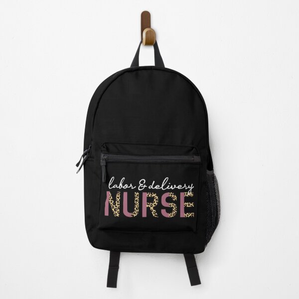 Item preview, Labor and delivery nurse Pastel pink and Cheetah print typography | L+D Nurse Leopard print | Gifts for Labor+Delivery nurse designed and sold by Violet Treasures.