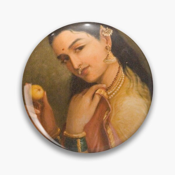 Item preview, Mujer sosteniendo una fruta por Raja Ravi Varma designed and sold by JDesigningMO.