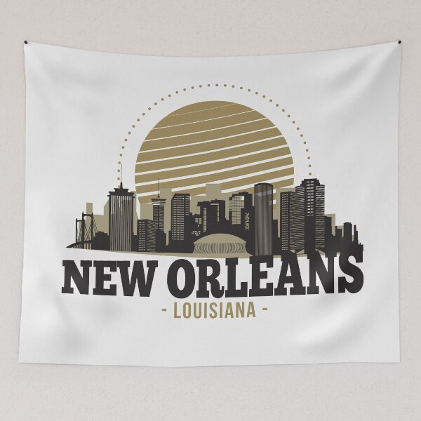 Item preview, Retro New Orleans, Louisiana Skyline designed and sold by SLAG-Creative.
