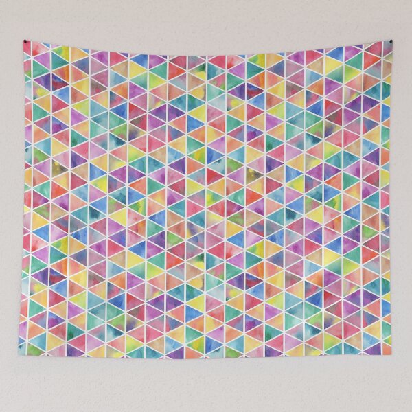 Item preview, Colorful geometric shapes Pattern design for apparel and beddings designed and sold by Sunnyhova.