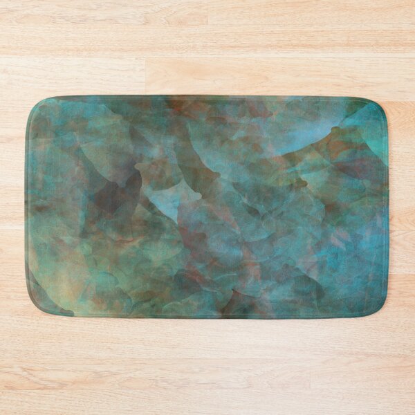 Item preview, Green Abstract Painting with Turquois Shades and Highlights  designed and sold by MyColorfulDream.