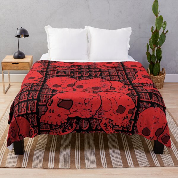 Item preview, Distressed Halloween Red Skulls designed and sold by 133DandC.