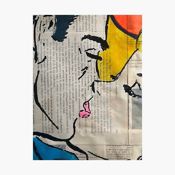Kiss | Graffiti wall | Pop art | Street-art aesthetics Photographic Print