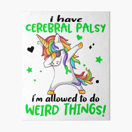 Item preview, Cerebral Palsy Warrior I'm Allowed To Do Weird Things designed and sold by Brad-FI.