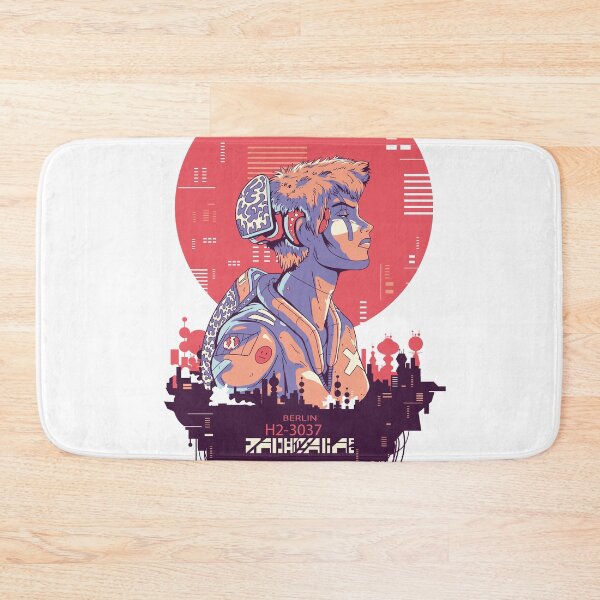 Item preview, Cyberpunk Boy purple Ilustration designed and sold by TRIBExSPACE.