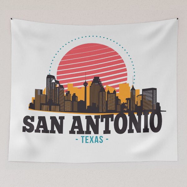 Item preview, Retro San Antonio, Texas Skyline designed and sold by SLAG-Creative.