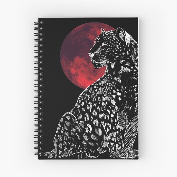 Item preview, Leopard with blood moon designed and sold by Pachionart.