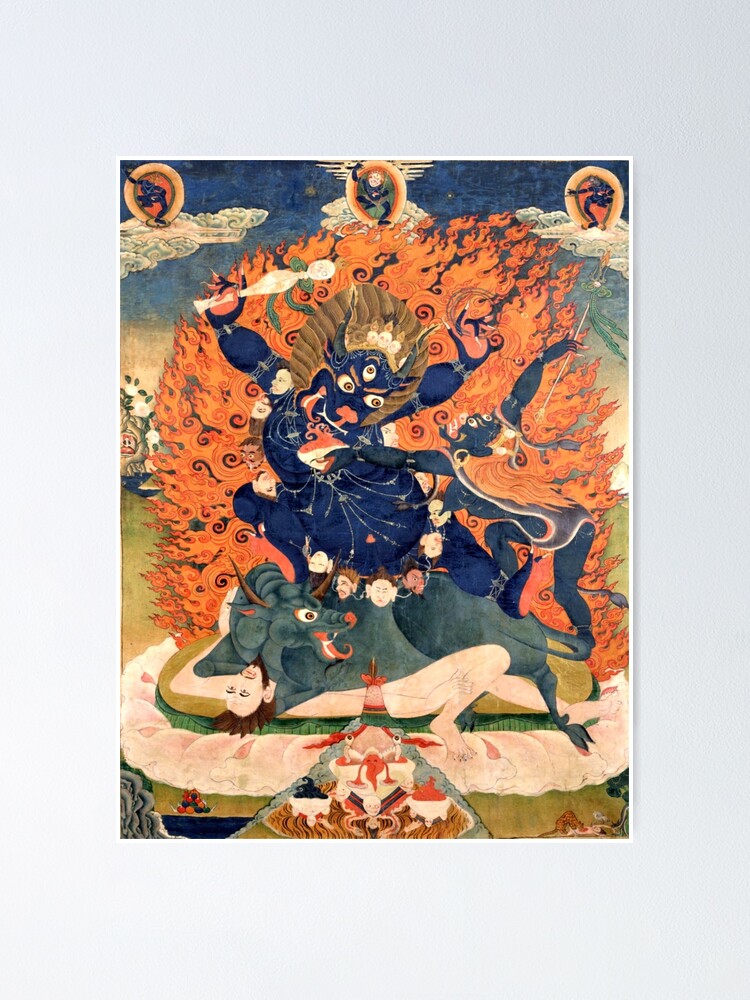 Yama Dharmaraja Buddhist Deity | Poster