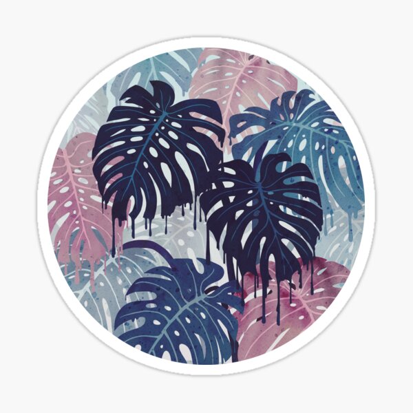 Monstera Melt Sticker