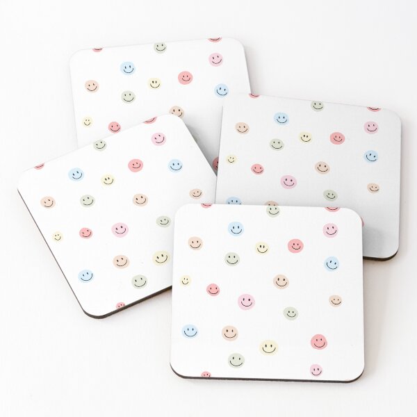 Item preview, colorful smiley faces designed and sold by paiges-prints.