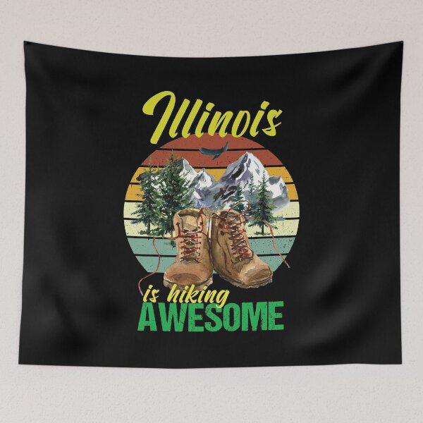 Item preview, Illinois is hiking awesome designed and sold by StencilMyst ..